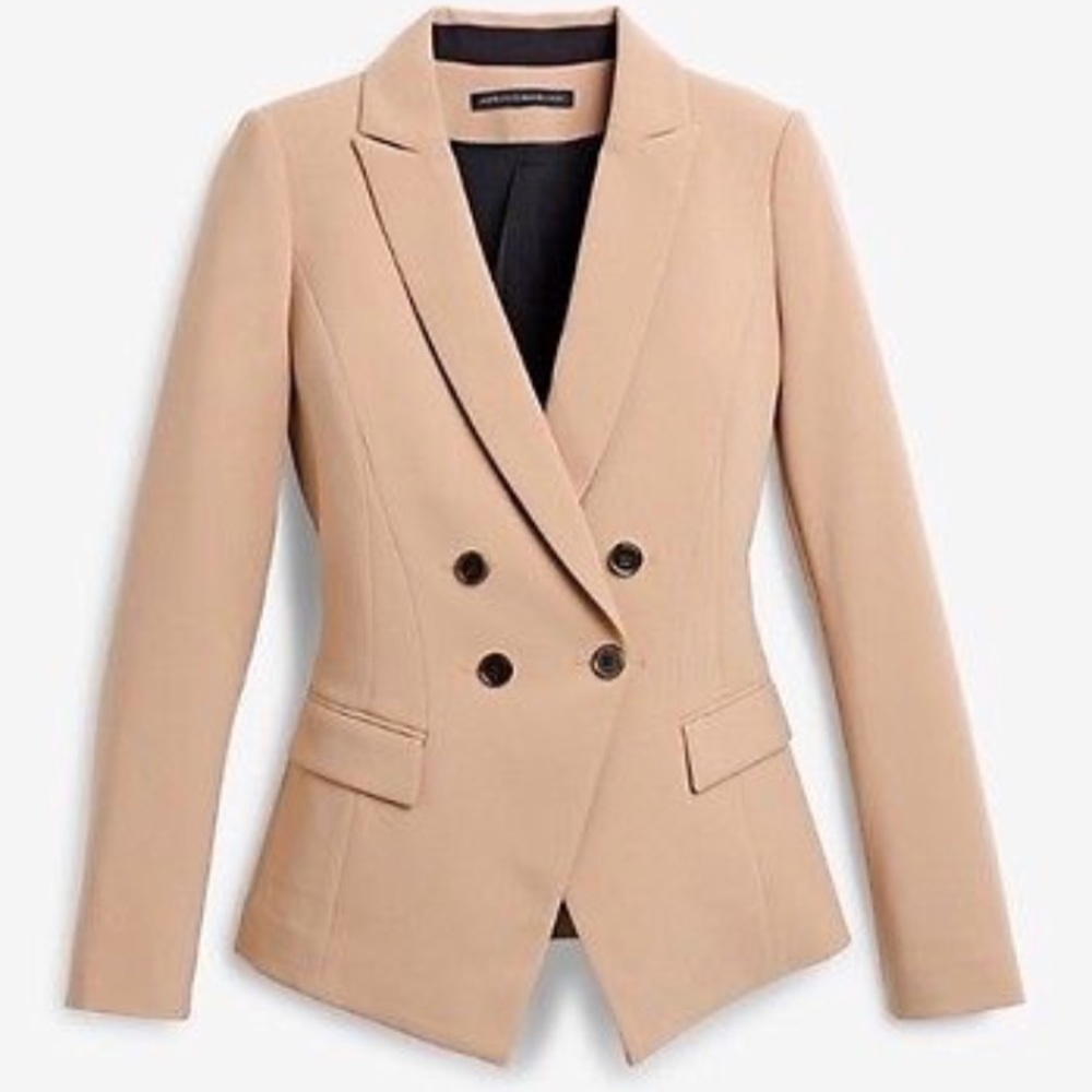 WhiteHouse BlackMarket trophy neutral blazer